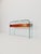 Fiam, Rialto chest of drawers, late 20th century, Italy. Curved tempered casing with a floating cherry wood inlay. Two...