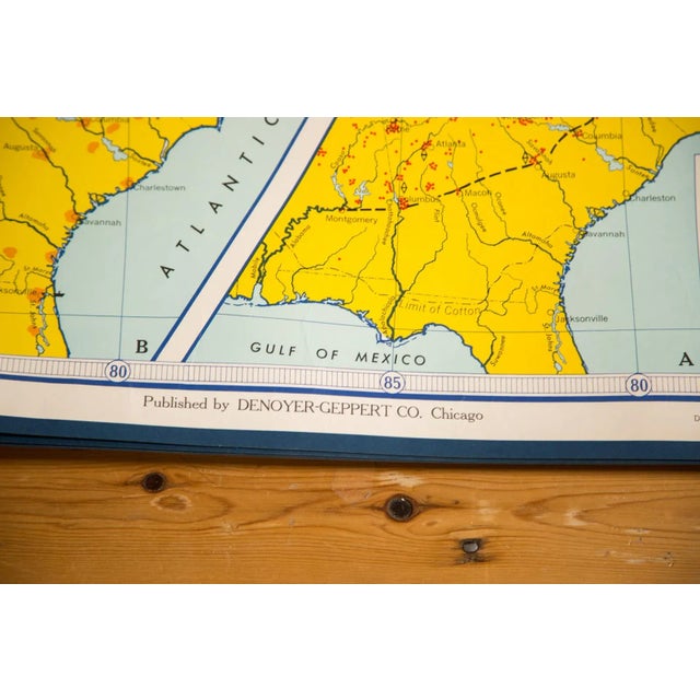 :: Vintage 1967 edition Denoyer - Geppert Social Science Map. Large wall art statement piece, perfect as stand alone or...