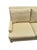 Light Yellow Baker Furniture Contemporary Three-Seat Sofa in Neutral Textured Upholstery For Sale - Image 8 of 10