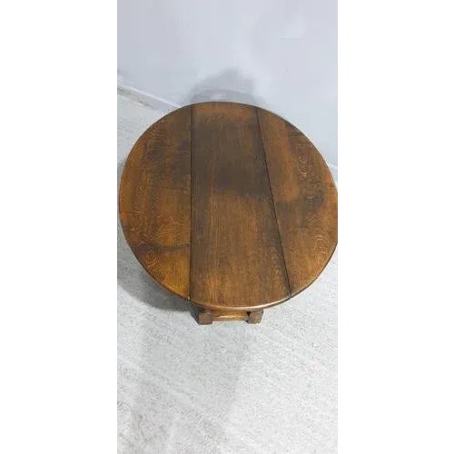 Oval Oak Coffee Table For Sale - Image 6 of 10
