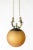 Mid-Century Modern Swedish Grace Brass and Glass Ceiling Light, 1930s For Sale - Image 3 of 8