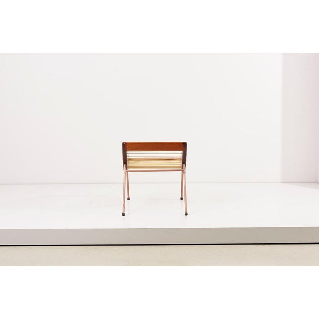 American DIY Studio Stool with Copper Pipes and Webbing, 1960s For Sale - Image 6 of 17