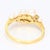 Contemporary 18k Yellow Gold Ring With Eight Pearls & Three Diamond Accents, Size 6.75 For Sale - Image 3 of 6
