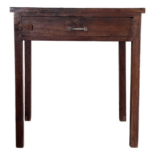 Vintage Indonesian Teak Workshop Table, 1930s For Sale