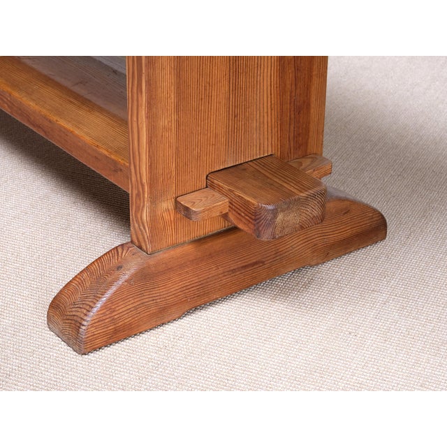 Forest Table in Pine Wood by by Axel Einar Hjorth for Nordiska Kompaniet, Sweden, 1930s For Sale - Image 9 of 17