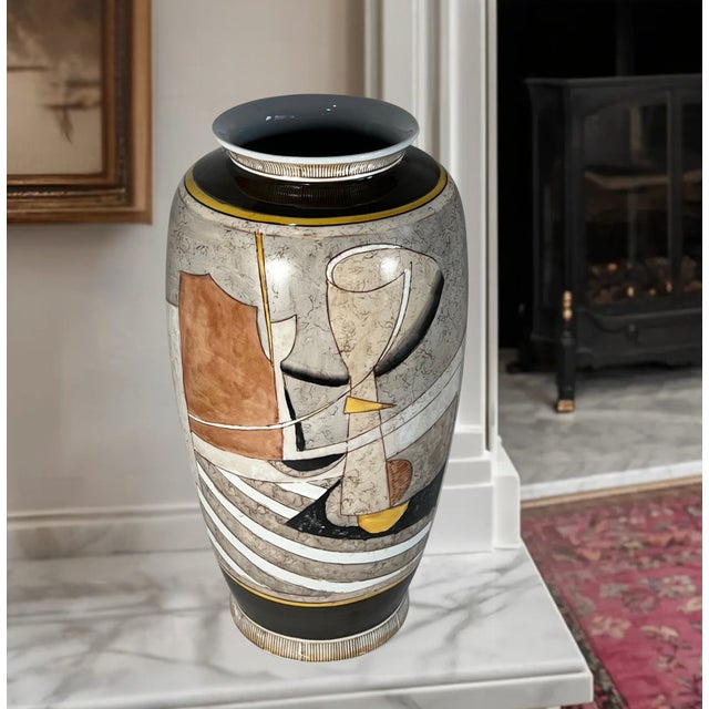 Vintage Picasso Cubist Style Ceramic Vase For Sale - Image 12 of 18