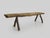 1960s Low Brutalist Folk Art Wood Bench, 1960s For Sale - Image 5 of 11