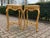 Wood 1970 French Louis XVI Gold Beech Pink Marble Tables - Pair For Sale - Image 7 of 17