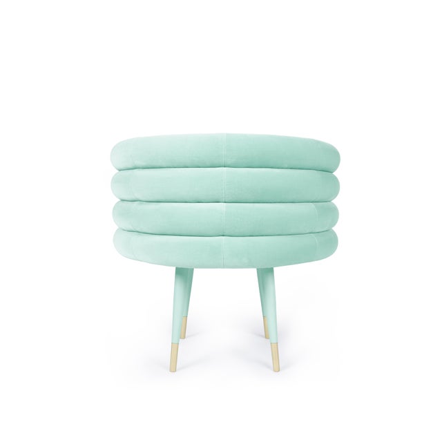 Mustard Marshmallow Dining Chairs by Royal Stranger, Set of 4 For Sale - Image 11 of 18