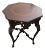 Antique Carved Octagonal Burl Center Side Table For Sale
