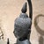 Vintage Hollywood Regency Thai/Khmer-Style Bronze Standing Buddha Table Lamps For Sale - Image 9 of 18