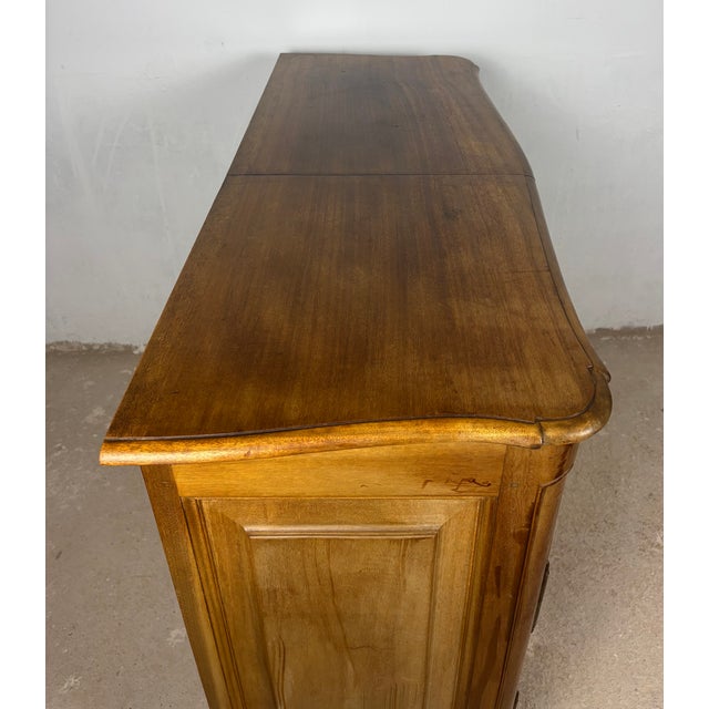 French Provincial Oak Server Cabinet With Sliding Shelves, Early 20th Century For Sale - Image 14 of 15