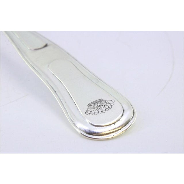 Silver Rice and Serving Spoon with Stripes For Sale - Image 3 of 8