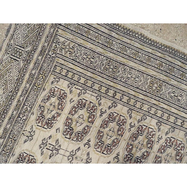 Textile Galerie Shabab Collection Tribal Mid-20th Century Handmade Central Asian Turkoman Accent Rug For Sale - Image 7 of 8