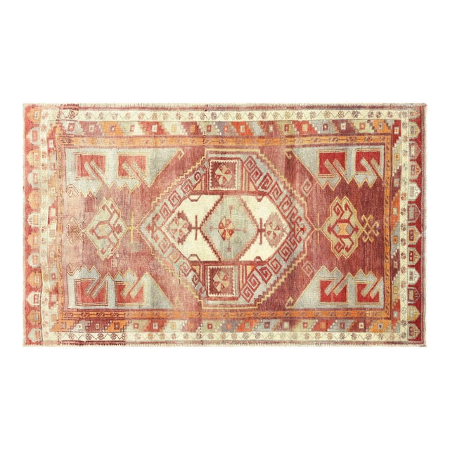 1960s Turkish Oushak Rug For Sale