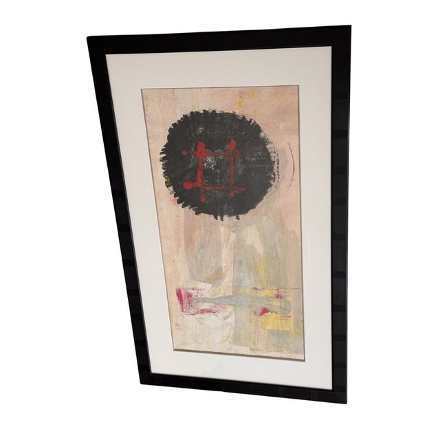 Late 20th Century Original Painting by Roberto De La Renta, Signed & Framed For Sale - Image 9 of 12