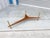 1960s Mid-Century Modern Freeform Glass Coffee Table With Walnut and Brass Base For Sale - Image 10 of 14