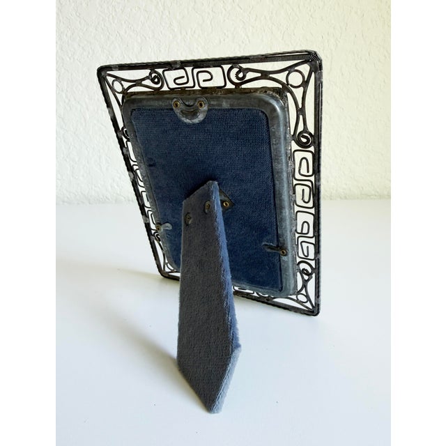Vintage Filigree Wirework Picture Frame For Sale In Sacramento - Image 6 of 9
