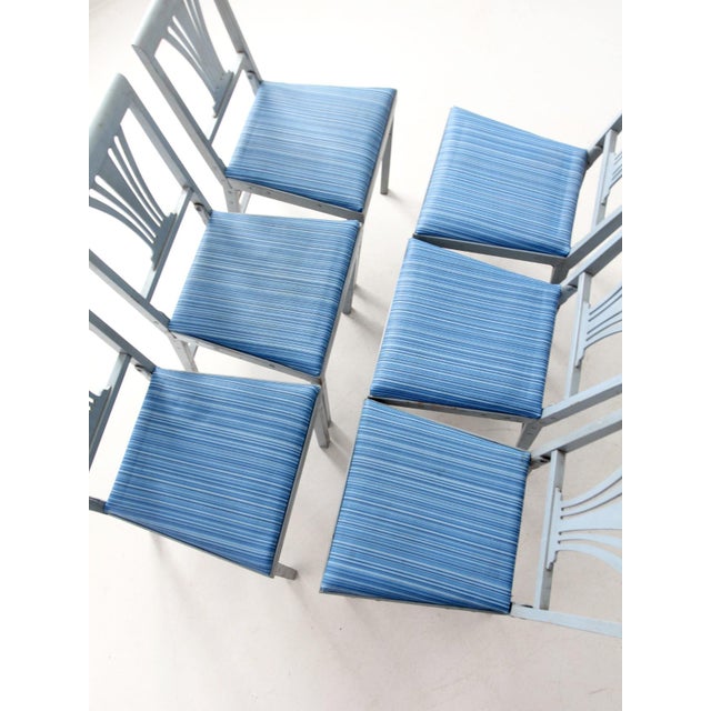 Mid-Century Dinette Set With Samsonite Folding Table and 6 Leg-O-Matic Chairs For Sale - Image 12 of 18
