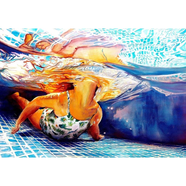 Maude OVIZE A flamboyant summer bath, 2021 Silkscreen print signed and numbered by the artist. Random numbering between 1...