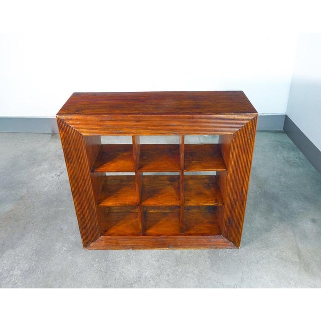 Wood Open Bookcase Shelf in Wood For Sale - Image 7 of 18