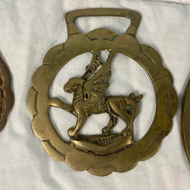 Mid 20th Century Horse Brass Christmas Ornaments - Set of 8 For Sale - Image 4 of 12