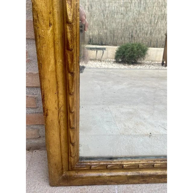 Early 20th Century French Wood Wall Mirror, 1920s For Sale - Image 6 of 12