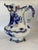 Antique Made in England Flow Blue Large Scale Pitcher For Sale - Image 12 of 16