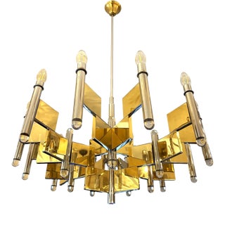 Vintage Italian Chandelier from Gaetano Sciolari, 1970s For Sale