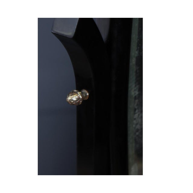 Art Deco French Cheval Mirror with Ebonised Frame, 1925 For Sale - Image 6 of 15