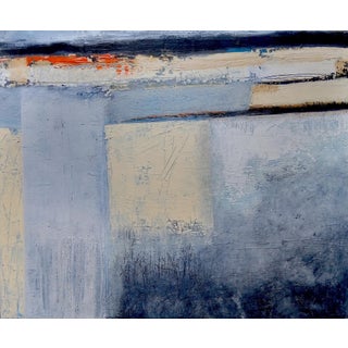 "A Winter Dawn" Contemporary Original Modern Abstract Mixed-Media Painting by Patricia McParlin For Sale