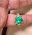 2.58 Ct Emerald Cut Colombian Emerald & 0.82 Ct Diamond Ring in 18k Yellow Gold For Sale In New York - Image 6 of 8
