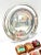Metal Silverplate Tray With Faux Christmas Holiday Chocolates - A Set of 8 For Sale - Image 7 of 10