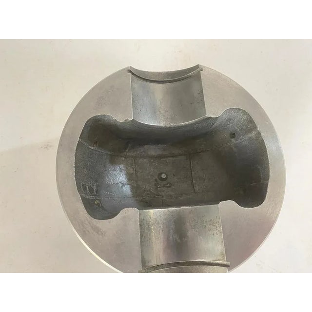 Large ashtray industrial Style France iron cast metal Silvered color. Very Heavy