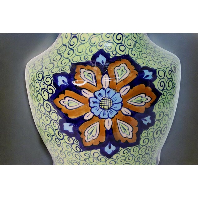 Ceramic Ceramic Table Lamp with Islamic Patterns, 1990s For Sale - Image 7 of 13