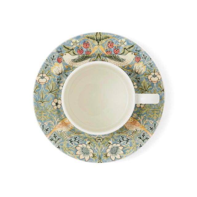 Spode Spode Morris & Co Teacup & Saucer, Strawberry Thief For Sale - Image 4 of 8