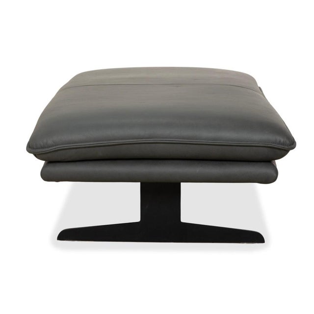 Gray Broadway Leather Stool from Willi Schillig For Sale - Image 8 of 11