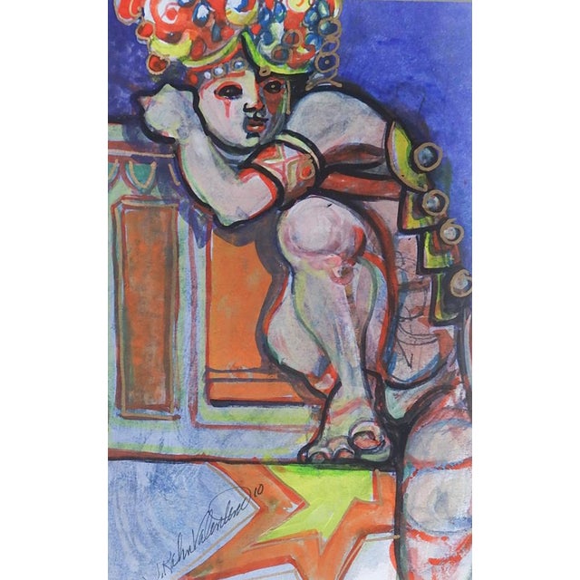 Contemporary Contemporary Surreal Julie Kahn Valentine Painting For Sale - Image 3 of 4