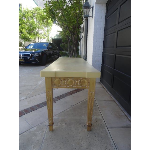 White Late 20th Century Italian Neoclassical Console Table For Sale - Image 8 of 11