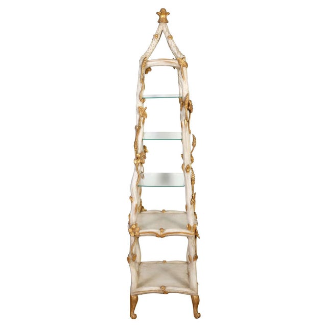 Hollywood Regency Hollywood Regency Vitrine For Sale - Image 3 of 4