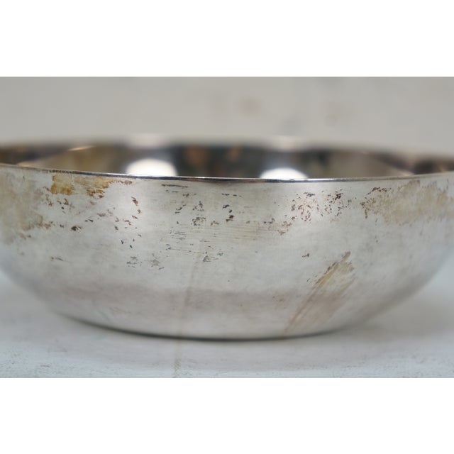 Late 20th Century Late 20th Century Christofle France Gallia Silverplate Candy Nut Bon Bon Dish Bowl Compote 6" For Sale - Image 5 of 10