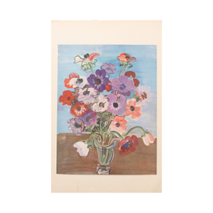 1940s After Raoul Dufy "Bouquet", First Edition Period Swiss Offset Lithograph