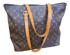 A 2000s Louis Vuitton Brown House's Signature Monogram Canvas Luco Tote Bag 8