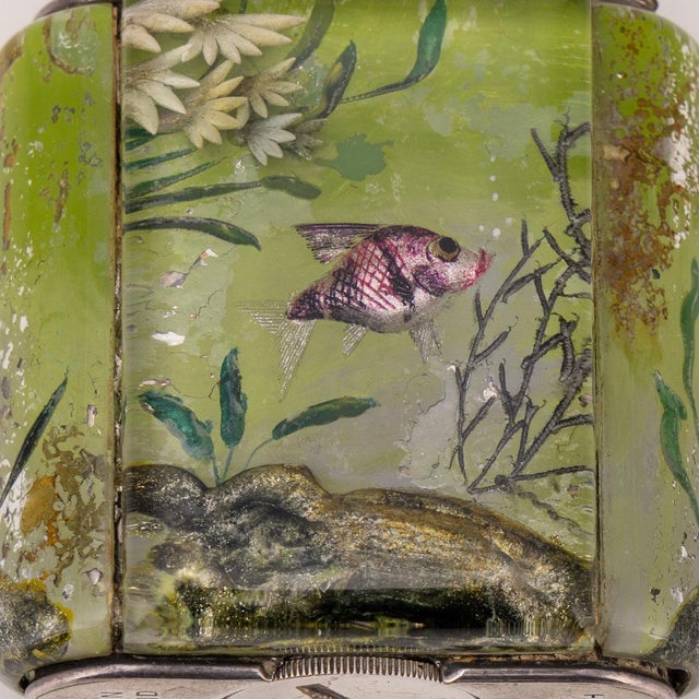 Vintage Tropical Baby Aquarium Table Lighter from Dunhill, 1950s For Sale - Image 9 of 11