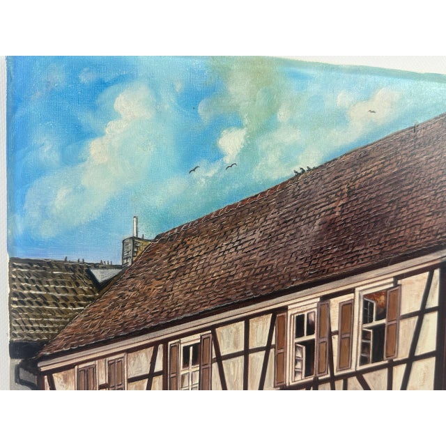 A. Hohage, Houses, 1997, Oil on Canvas For Sale - Image 7 of 10