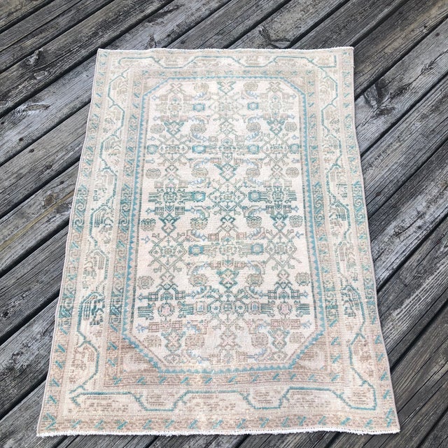 1920s Small Antique Melayers Rug | 3x4 For Sale - Image 5 of 8