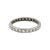 A 1920s platinum diamond wedding ring. This piece features 28 single-cut white diamonds with a total carat weight of 0.75....