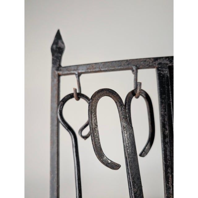 Metal Fireplace Protector in Wrought Iron, 1950s For Sale - Image 7 of 14
