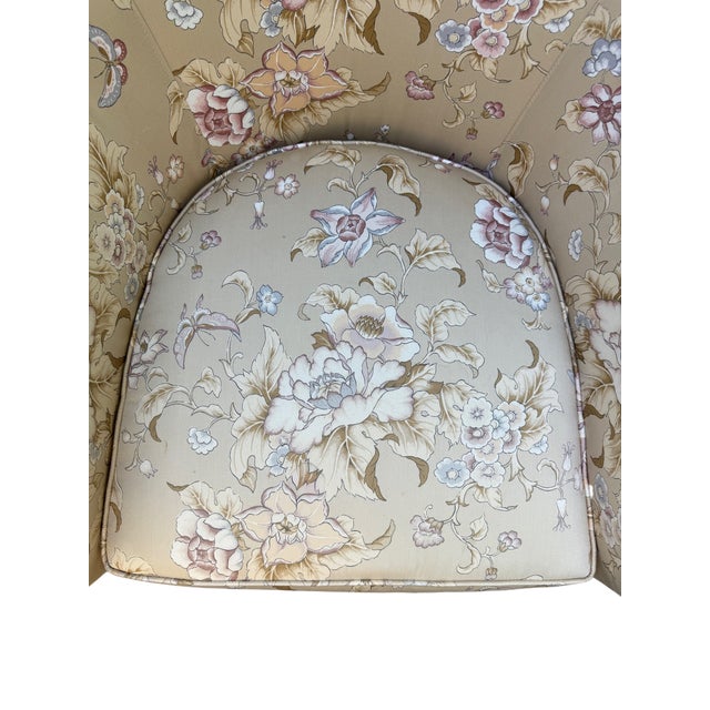Mid Century Kindel Floral Lounge Chair For Sale - Image 10 of 15