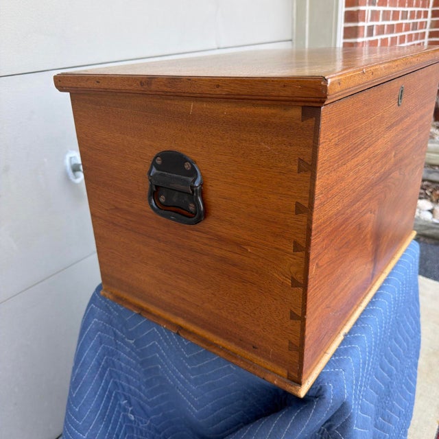 Antique Walnut Dovetailed Document or Storage Box, Pennsylvania, Circa 1850s A well-constructed antique walnut document or...
